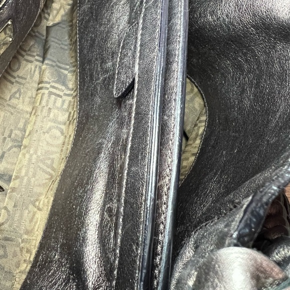 Salvatore Ferragamo Metallic Gancini Leather Hobo Hand Bag - EUC - Picture 6 of 11